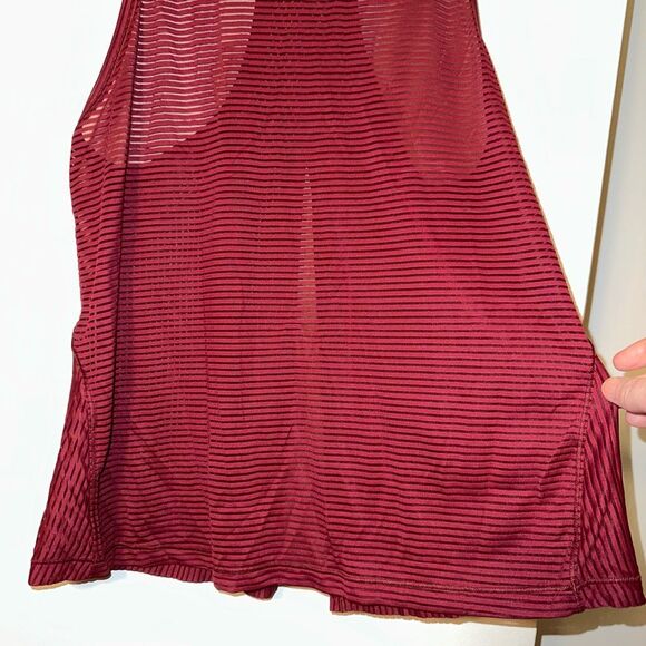 Lululemon Womens Miles Ahead Tank Top Ruby Wine Color No Size EUC - Picture 2 of 9